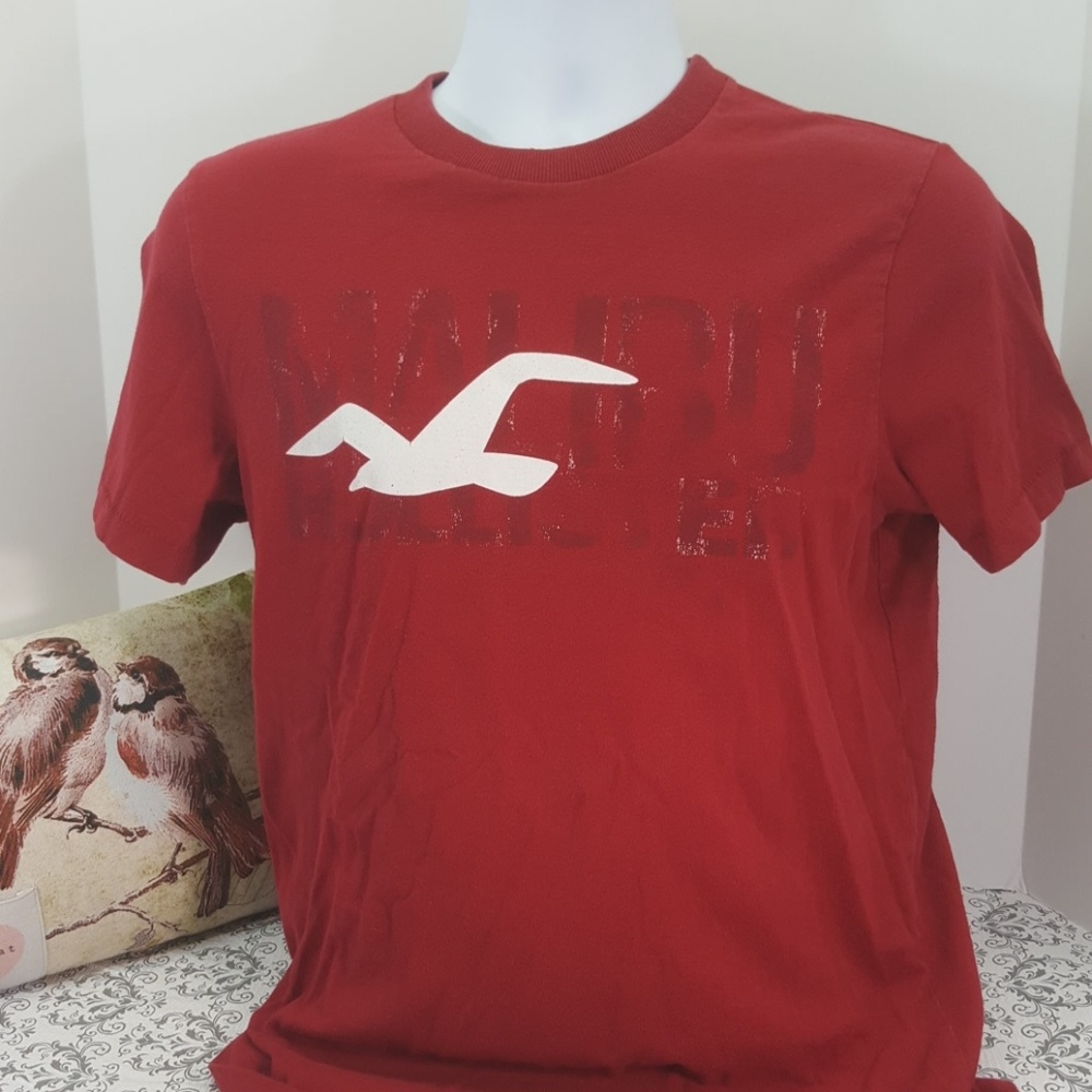 Vintage Hollister "Malibu" T Shirt Red #0018